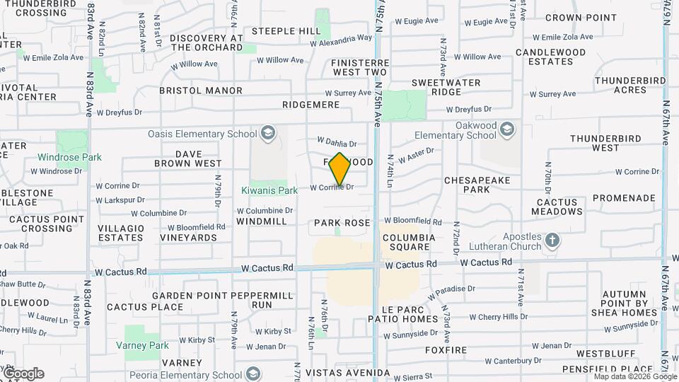 7565 W Corrine Dr Map and Location Details