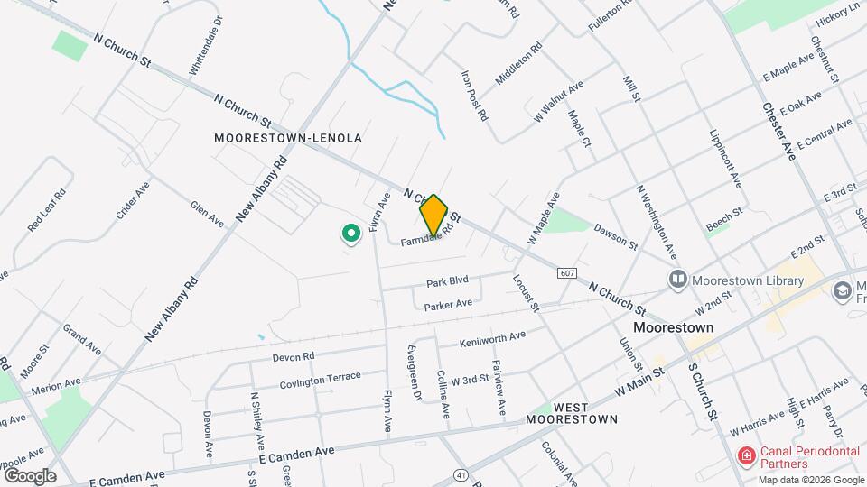 316 Farmdale Rd Map and Location Details