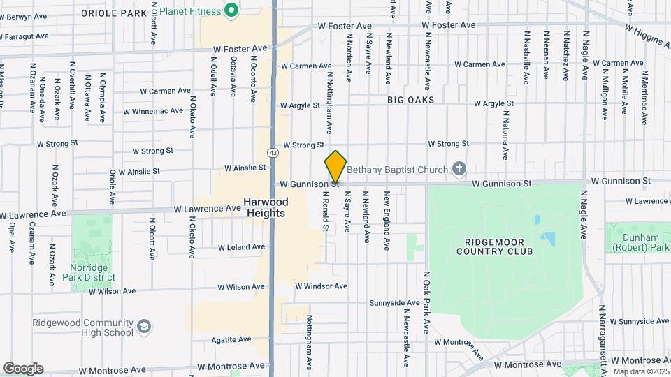 7005 W Gunnison St Map and Location Details