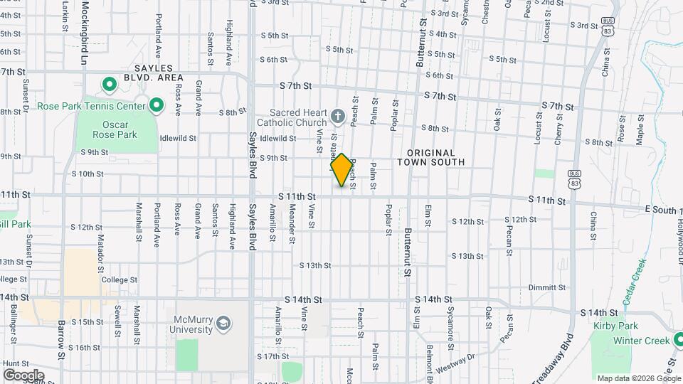 1630 1/2 S 11th St Mapa y Detalles de la Ubicación