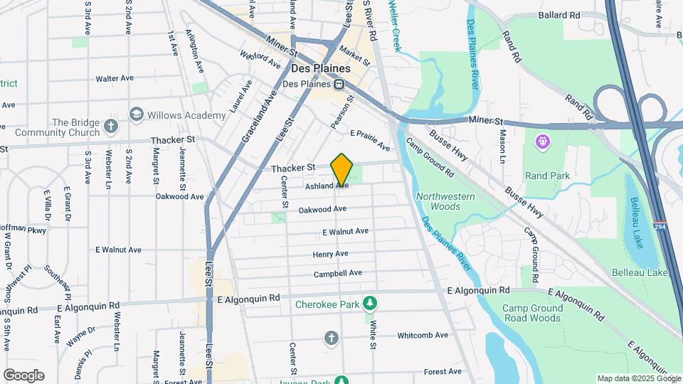1515-1517 Ashland Ave Map and Location Details