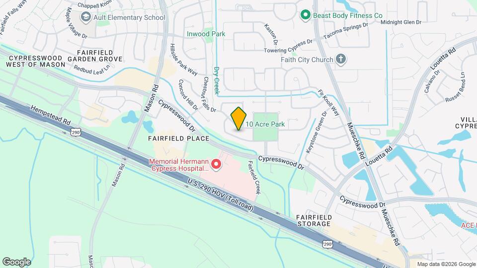 14902 Carolina Falls Ln Map and Location Details