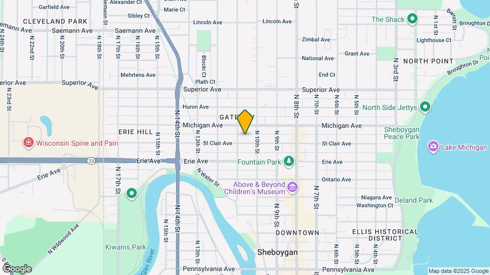 1024 St Clair Ave Map and Location Details