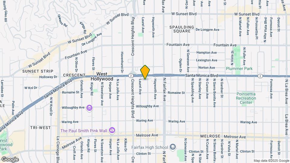 1045 N Edinburgh Avenue Apartments Mapa y Detalles de la Ubicación