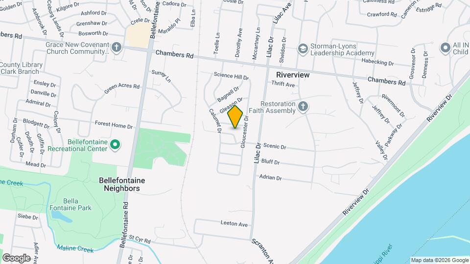 601 Kelvin Dr Map and Location Details