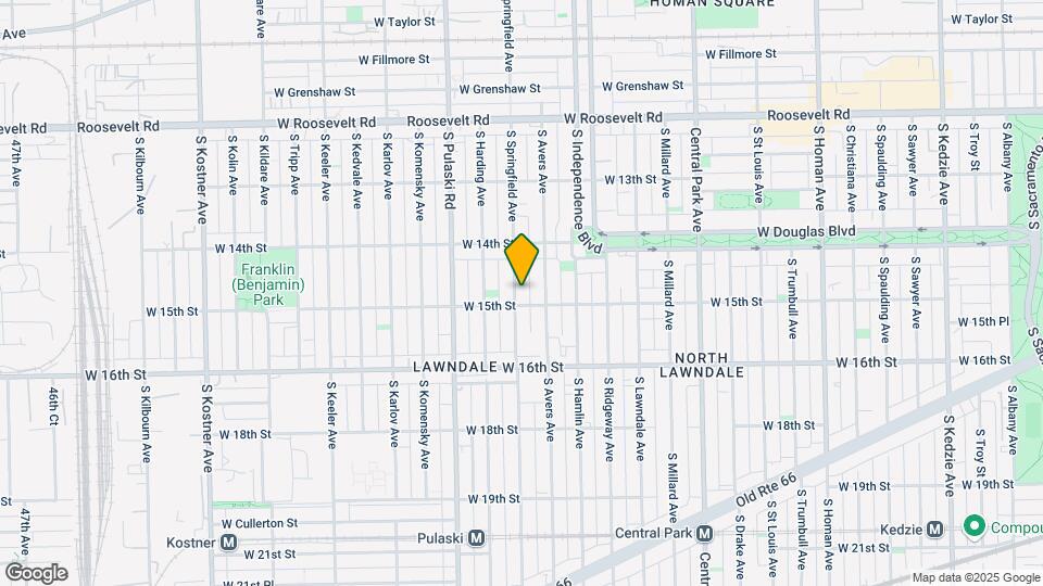 1453 S Springfield Ave Map and Location Details