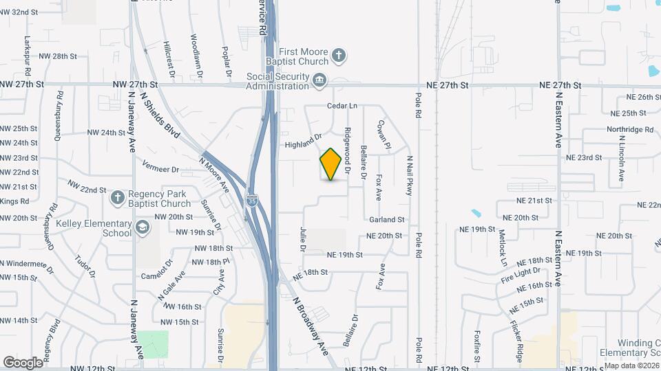 208 Cherrywood Dr Map and Location Details