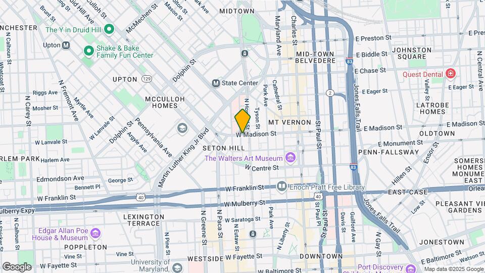 307 W Madison St, Unit Unit #5 Map and Location Details