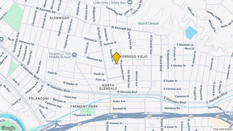 417 W Stocker St Map and Location Details