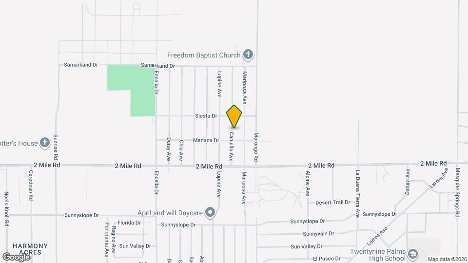 5557 Cahuilla Ave Mapa y Detalles de la Ubicación