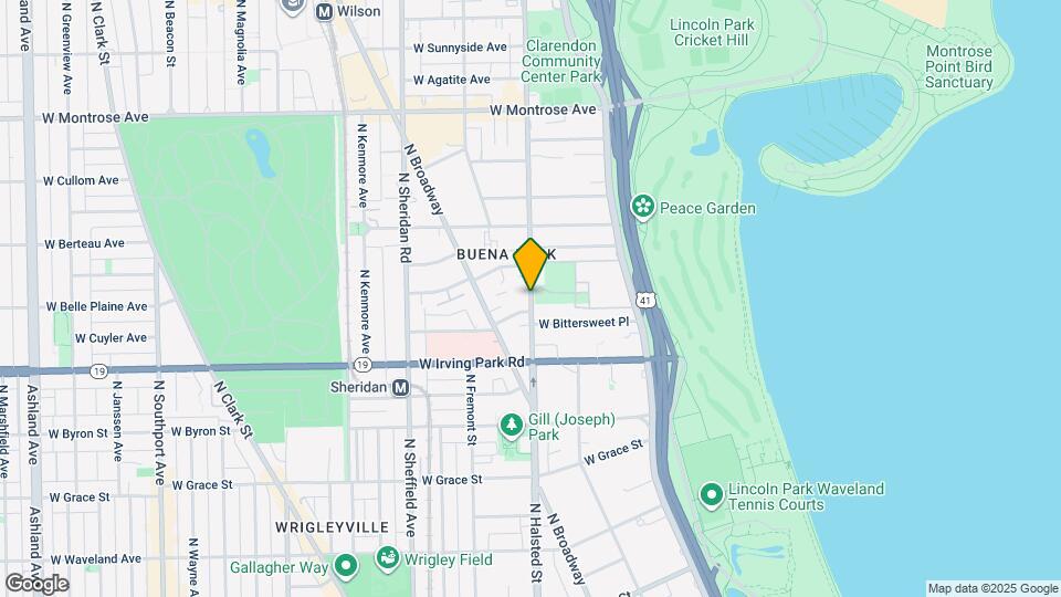 4118 N Clarendon Ave Map and Location Details