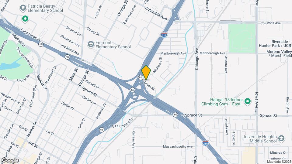 2123 Down St Mapa y Detalles de la Ubicación