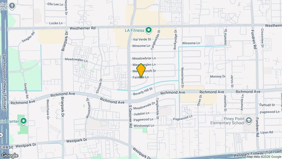 9631 Fairdale Ln Map and Location Details