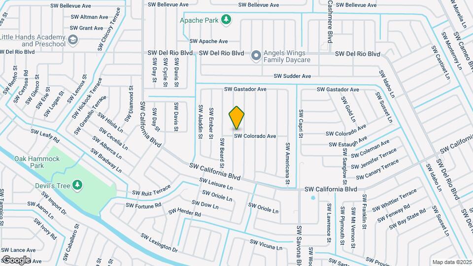 1985 SW Beekman St Map and Location Details