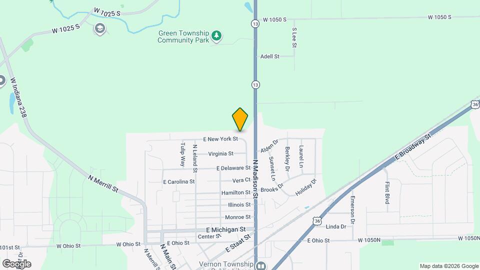 425 E New York St Mapa y Detalles de la Ubicación