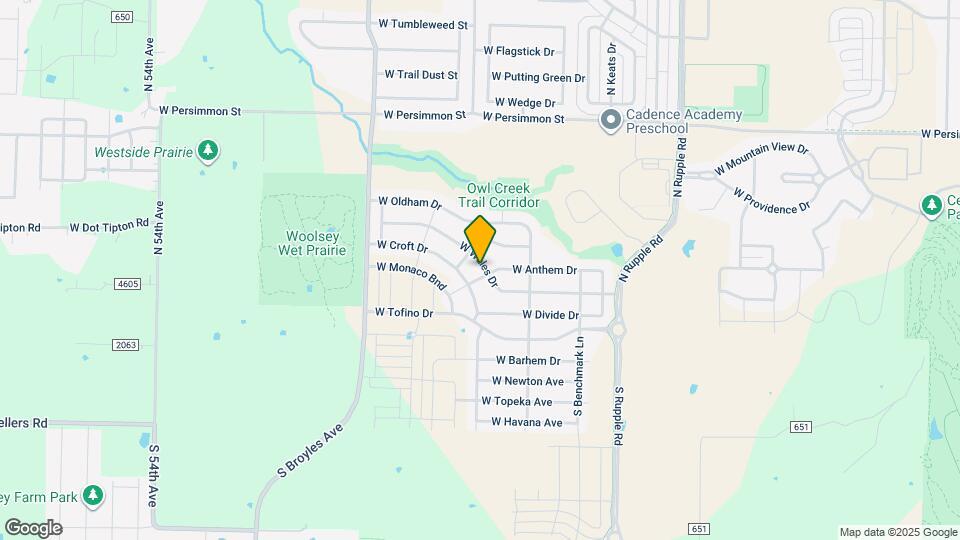 4511 W Wales Dr Map and Location Details