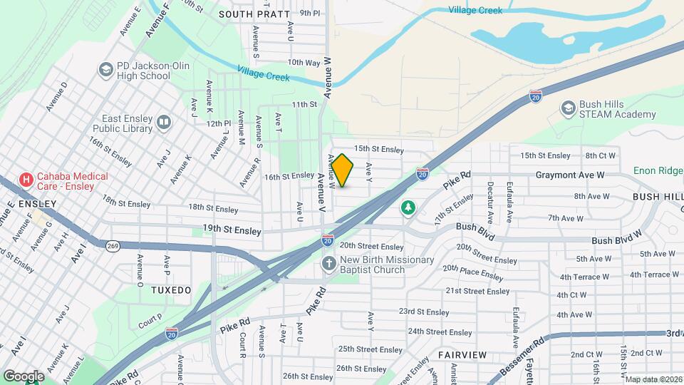 2307 17th St Ensley Map and Location Details