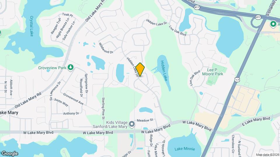 125 Hidden Lake Dr Map and Location Details