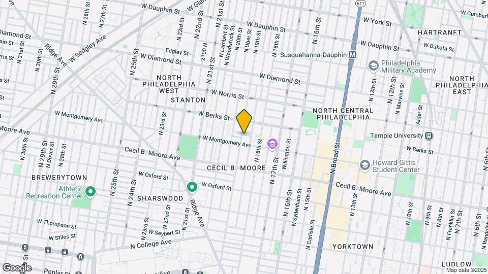1819 N 19th St, Unit 1 Map and Location Details