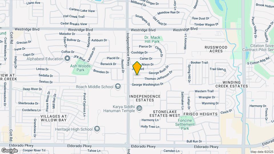 9952 Thomas Jefferson Dr Map and Location Details