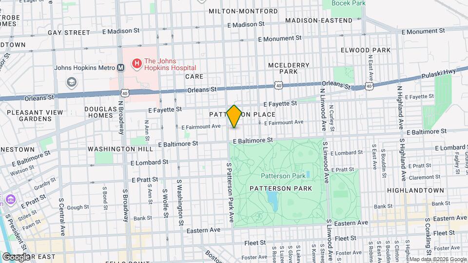 16 N Bradford St Map and Location Details