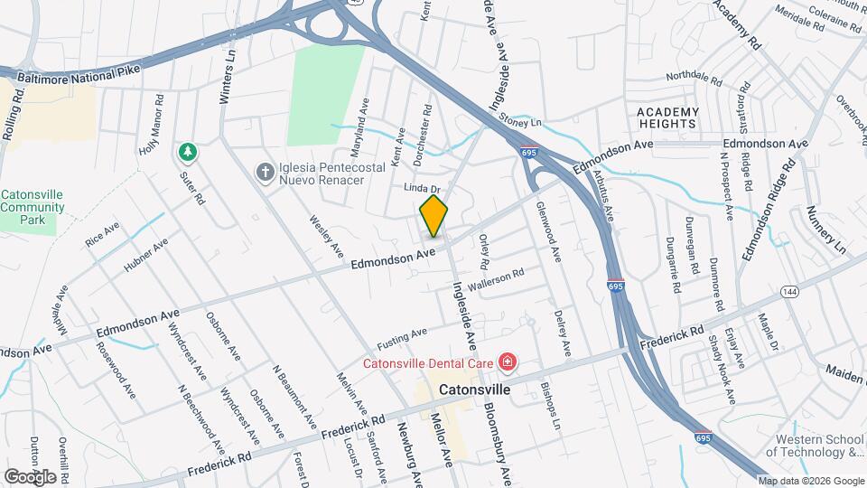 710 Edmondson Ave Map and Location Details