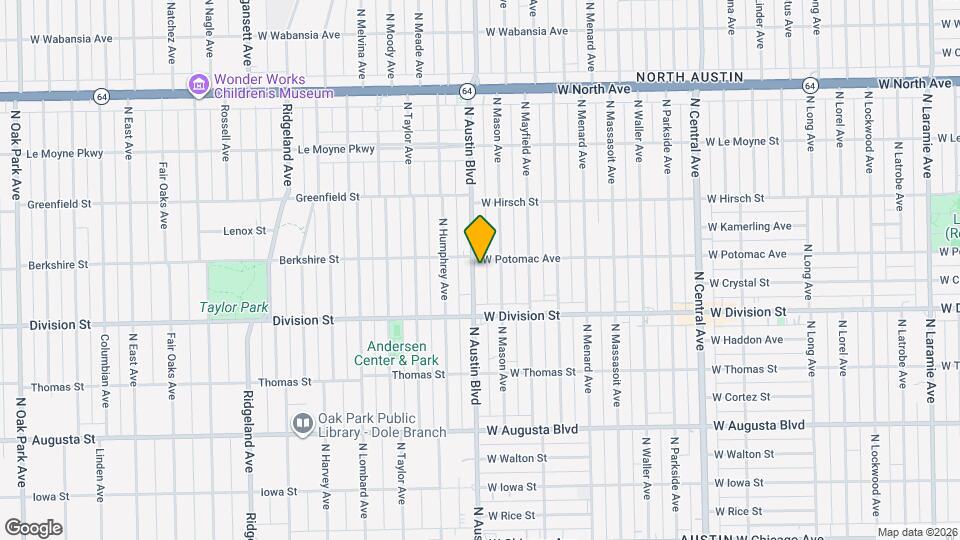 1251 N Austin Blvd, Unit FL 1 Mapa y Detalles de la Ubicación
