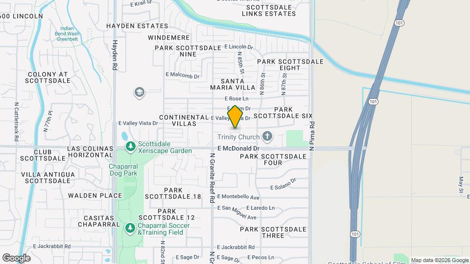 6131 N Granite Reef Rd Map and Location Details