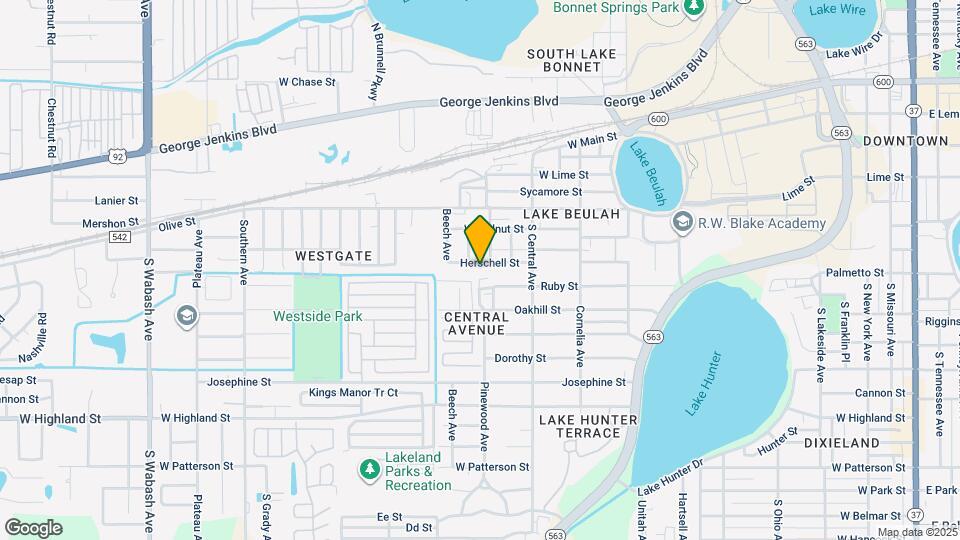 1308 Herschell St Map and Location Details