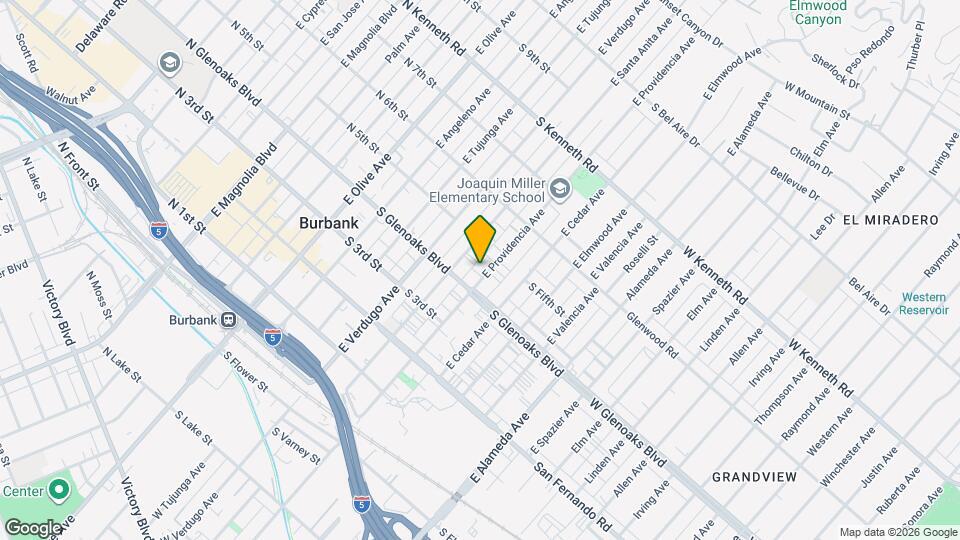 445 E Providencia Ave, Unit A Mapa y Detalles de la Ubicación