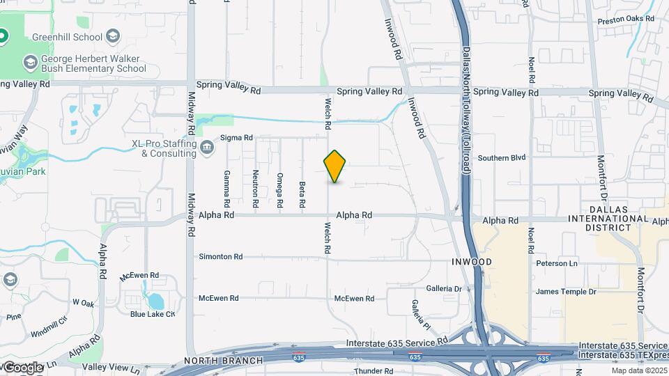 4707 Alpha Rd Map and Location Details