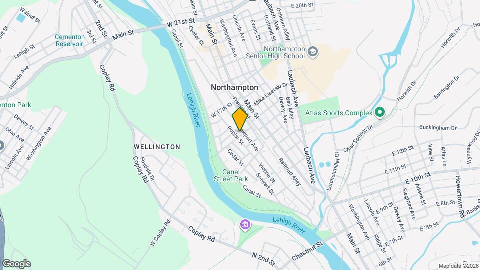 1602 Newport Ave Map and Location Details