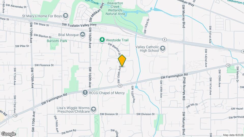 4632 SW 156th Ave Map and Location Details