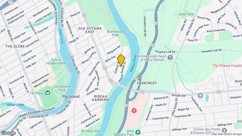 1886 Rideau Garden Dr Map and Location Details