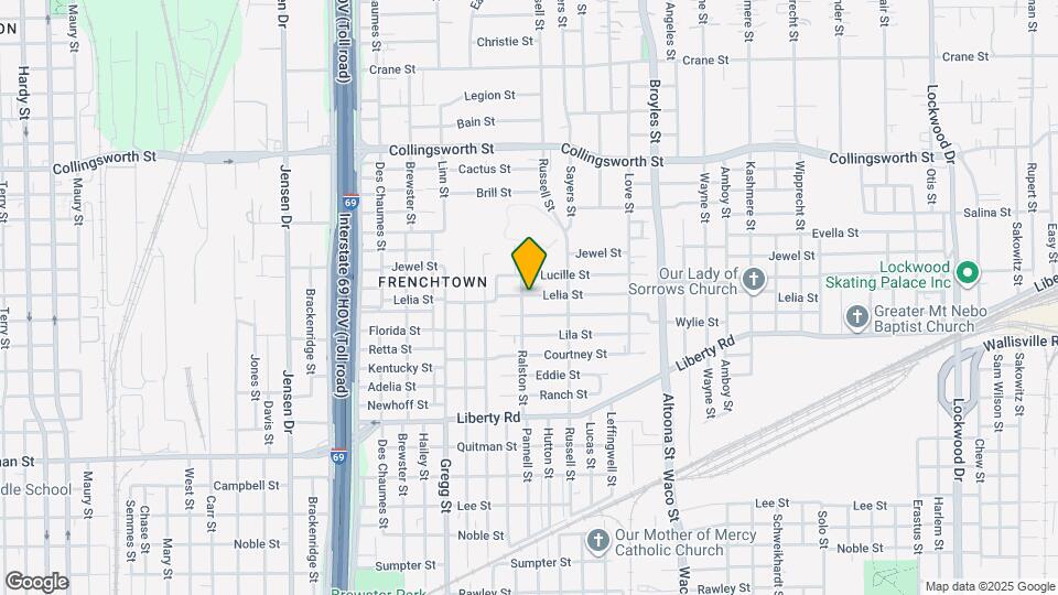 3806 Lelia St Map and Location Details