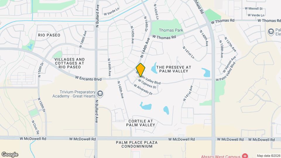 14366 W Cypress St Map and Location Details