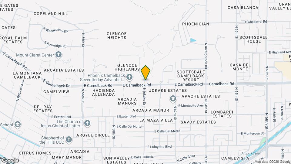 4575 N Phoenician Blvd Mapa y Detalles de la Ubicación