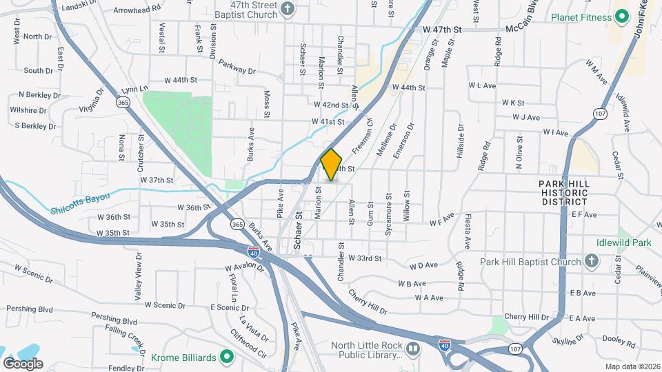 804 W 37th St Mapa y Detalles de la Ubicación