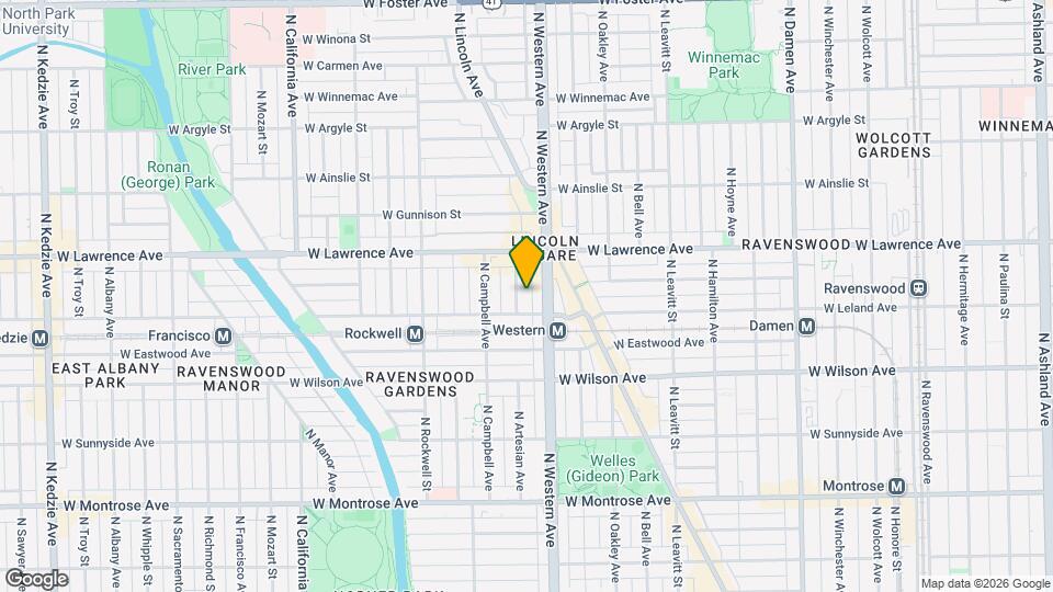 4717 N Artesian Ave, Unit 2 Map and Location Details