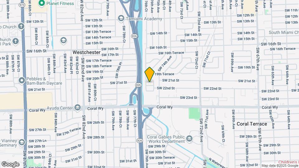 7625 SW 21st Terrace Map and Location Details