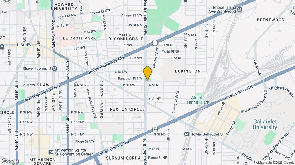 1707 North Capitol St NE Map and Location Details