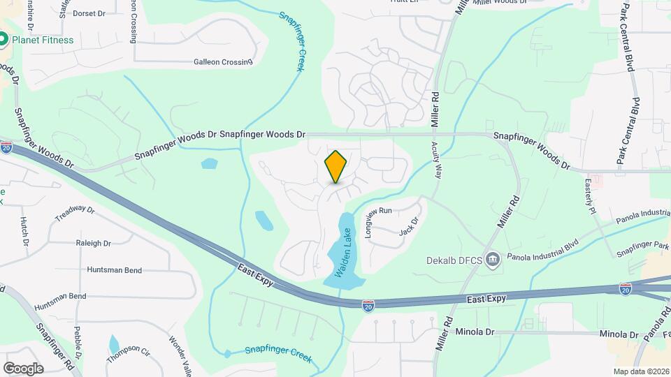 2545 Walden Lake Dr Map and Location Details