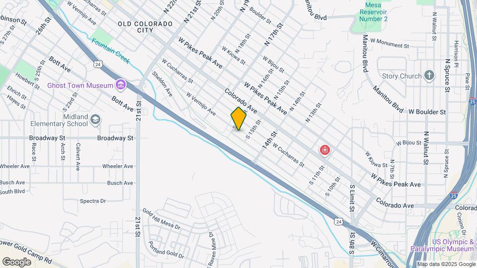 1512 W Vermijo St Map and Location Details