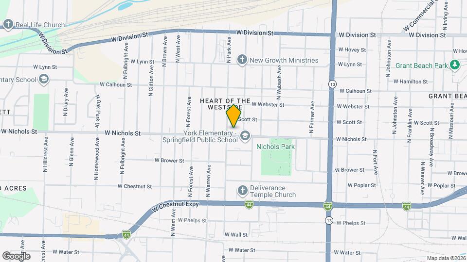 2125 W Nichols St Map and Location Details