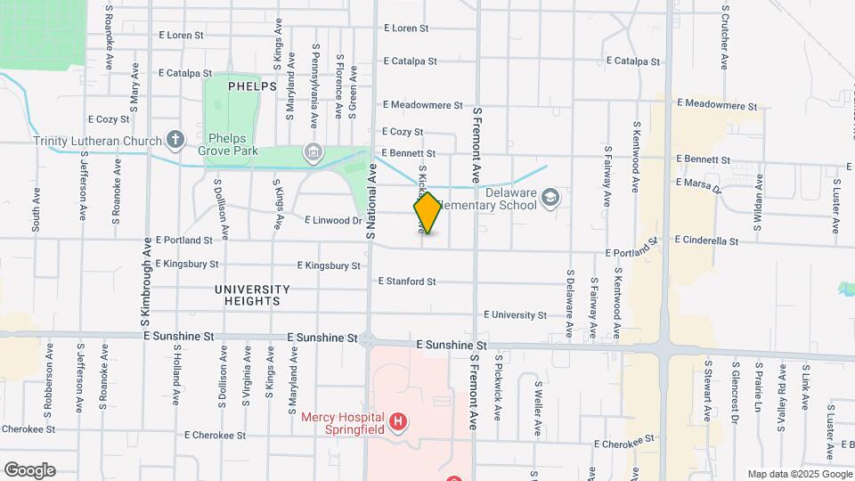 1572 S Kickapoo Ave Map and Location Details