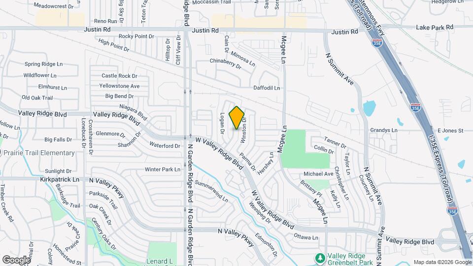 1233 McMahan Dr Map and Location Details