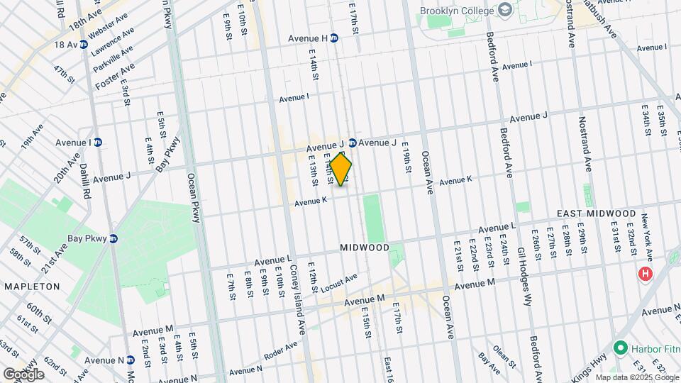 1417 Avenue K Mapa y Detalles de la Ubicación