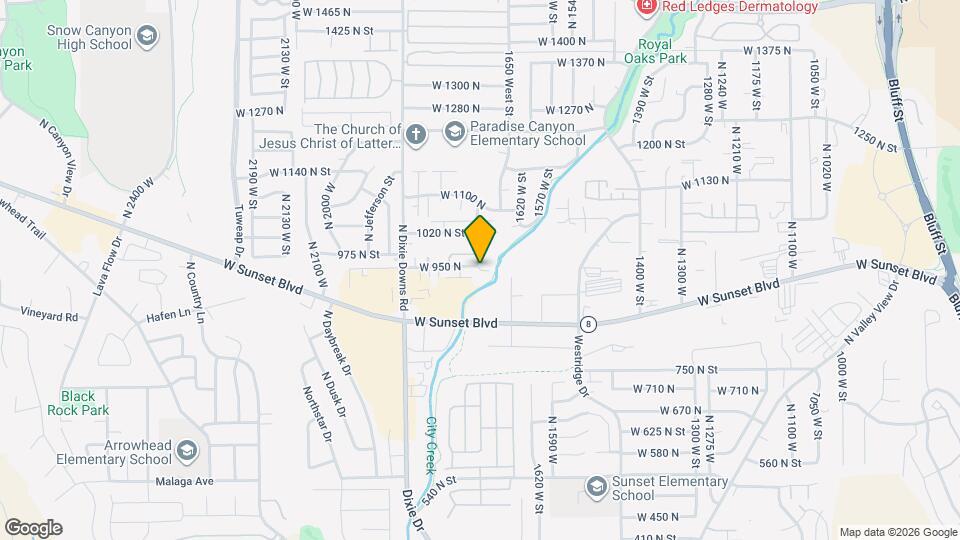 1705 W 950 N Map and Location Details