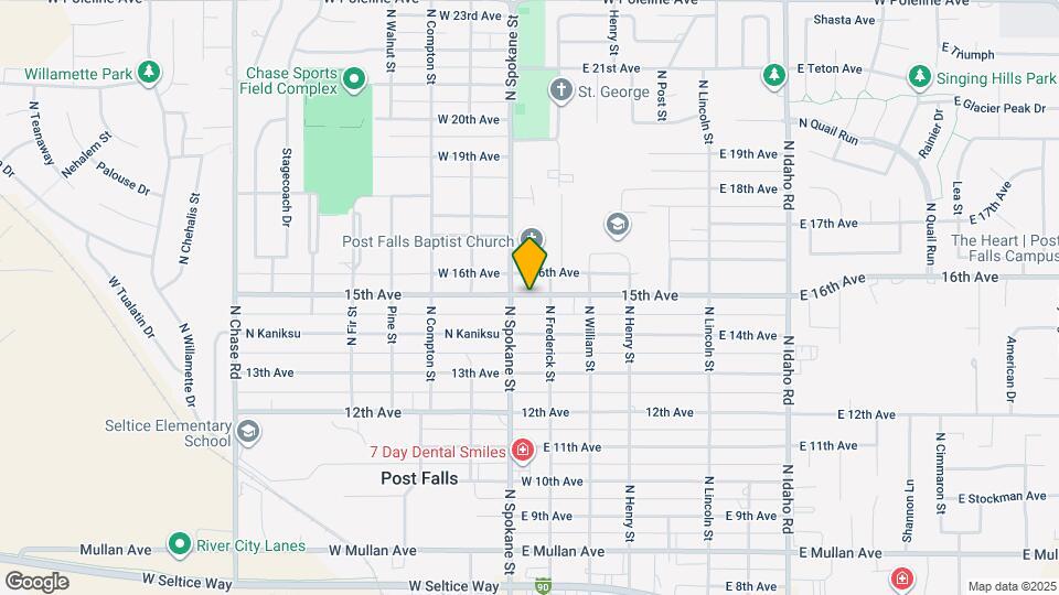 106 E 15th Ave Map and Location Details