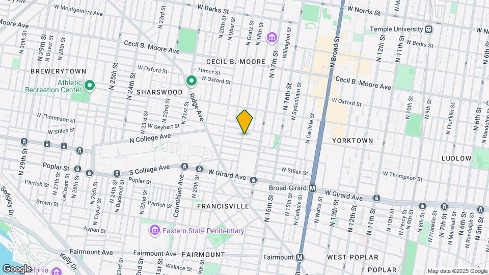 1325 N 18th St, Unit B Map and Location Details